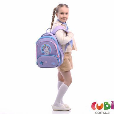 Рюкзак GoPack Education каркасный 597M-3 Fairytale Unicorn, комбинированый