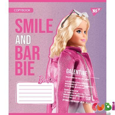 Зошит учнівський А5/12 коса лінія, Yes Barbie.
