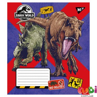 Тетрадь ученическая А5 18 линия, YES Jurassic world, 766350