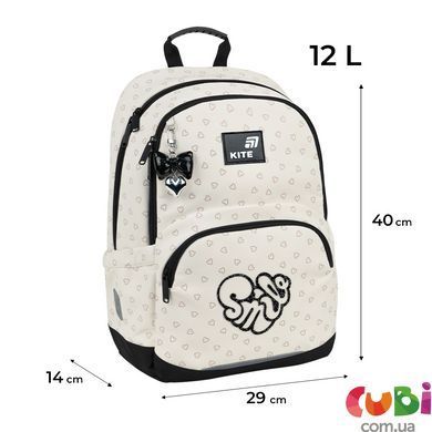 Школьный рюкзак Kite Education Shimmer&Smile (K26-585M-2), Бежевый