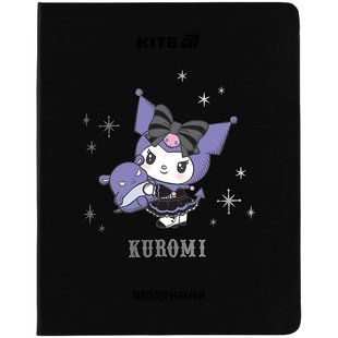 Дневник школьный Kite Kuromi HK25-264-2, твердый переплет, PU материал