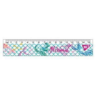 Линейка YES 15см "Mermaid" (370556)