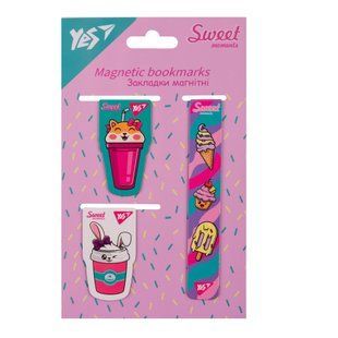 Закладки магнитные Yes Sweet Cream 3 шт