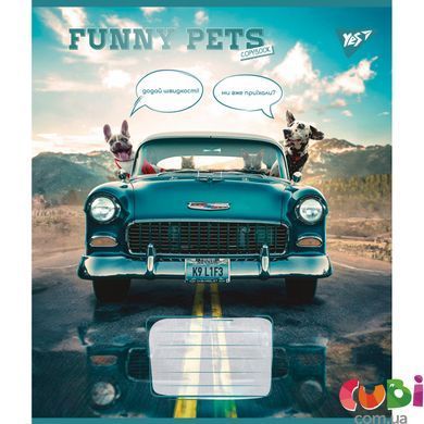 Зошит учнівський шкільний, А5 36 кл. Yes Funny pets (767064)