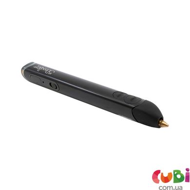 3D-ручка 3Doodler Create PLUS для проф. викор. - ЧОРНА (75 стрижнів, аксес.), Черный