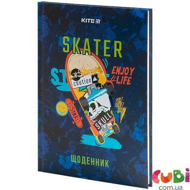 K21-262-6 Дневник школьный, твердая обкл, Skate