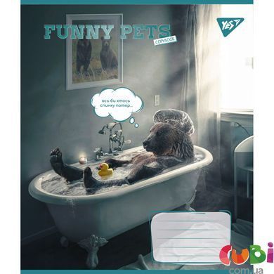 Зошит учнівський шкільний, А5 36 кл. Yes Funny pets (767064)