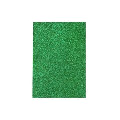 Фоаміран флексика UNISON Зелений з глітером 20х30 см (7946), Зелений