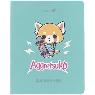 Дневник школьный Kite Aggretsuko AR25-283, мягкая обложка из PU