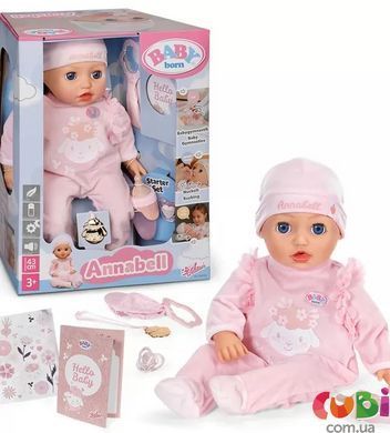 Интерактивная кукла Baby Born &ndash; Аннабель (43 см, с аксессуарами) (838396), комбинированый