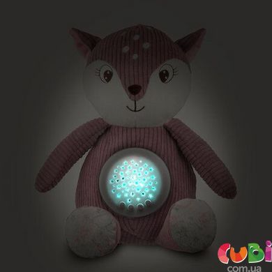 Игрушка плюшевая музыкальная с проектором Оленя - розовая (77/206_pin) Canpol babies