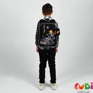 Рюкзак школьный каркасный Kite Education Hot Wheels Skate HW25-531M, комбинированый