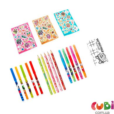 Ароматный набор для творчества – ФРУКТОМАНИЯ (маркеры, ручки, цвет. карандаши, наклейки, раскраска)