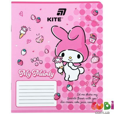 Зошит шкільний Kite Kuromi (HK25-232-4), 12 аркушів, клітинка