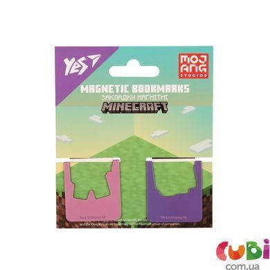 Закладки магнитные YES "Minecraft.Spring", вырубка, 2 шт (708446)
