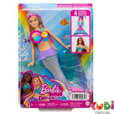 Лялька-русалка Сяючий хвостик серії Дрімтопія Barbie (HDJ36)
