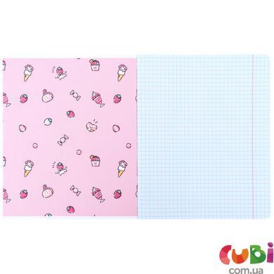 Зошит шкільний Kite Kuromi (HK25-232-4), 12 аркушів, клітинка