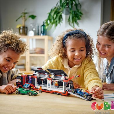 Конструктор Lego City Вантажівка F1 з автомобілями RB20 та AMR24 (60445), комбінований