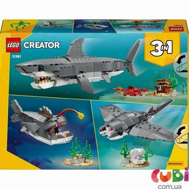 Конструктор Lego Creator Лютая акула со сундуком сокровищ (31381)