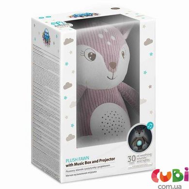 Игрушка плюшевая музыкальная с проектором Оленя - розовая (77/206_pin) Canpol babies