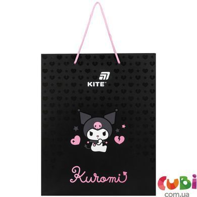 Пакет паперовий подарунковий Kite Kuromi (HK26-266-2), 26х32 см