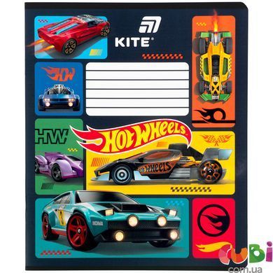 Зошит шкільний Kite Hot Wheels (HW26-234), 12 аркушів, лінія