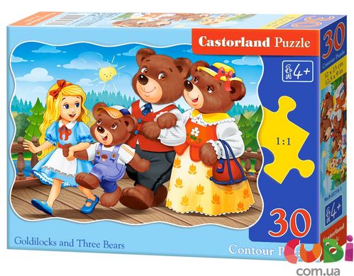 Пазлы Castorland Златовласка и три медведя (B-03716)