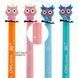 Ручка шариковая YES Cute owl 0,7 мм синяя автоматическая (412007)
