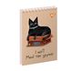 Зошит для записів YES А7 80 сторінок, спіраль Black cat, 151947