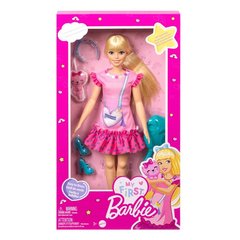 Куколка Моя первая Barbie блондинка с котёнком, HLL19