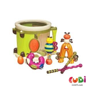 BX1007Z Музична іграшка - ПАРАХ-ПАМ-ПАМ (7 ІНСТРУМЕНТІВ, у барабані)