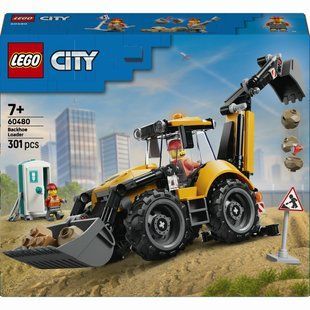 Конструктор Lego Жовтий екскаватор-навантажувач City (60480)