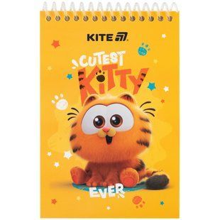 Блокнот на спирали Kite Garfield GF25-196, формата A6, 48 листов, без линий