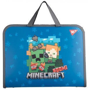 Папка портфель Yes FC на молнии с тканевыми ручками "Minecraft. Alex" (492237)