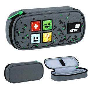 Пенал Kite 662 Pixel (K26-662-22), сірий