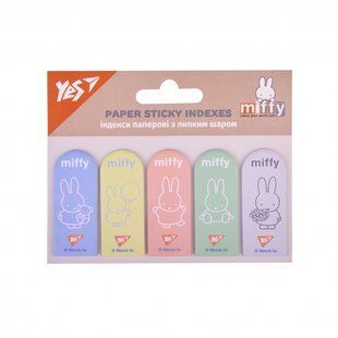 Индексы бумажные Yes "Miffy", 55х22мм, 100 шт (5x20) (170440)
