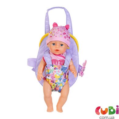 Рюкзак-кенгуру для куклы Baby Born Комфортная прогулка с аксессуарами (828038)