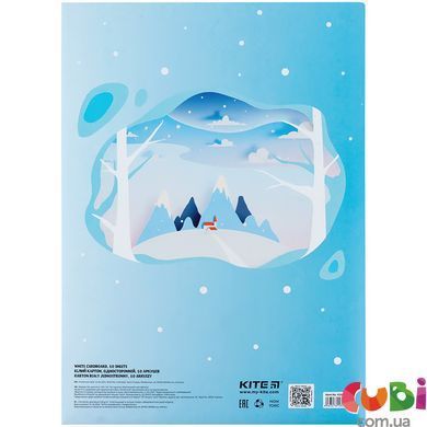 Картон белый Kite односторонний Kite А4 (10листов), папка, Kite (K24-1254)