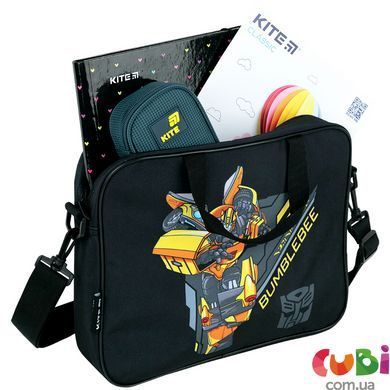 Шкільна текстильна сумка Kite A4, 1 від., 589 TF (TF26-589), Чорний