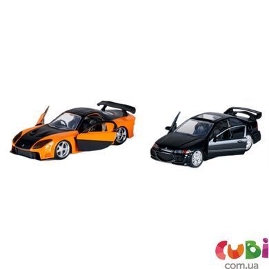 Набор машинок металлических Jada Форсаж Mazda РХ-7 и Хонда Цивик EJ1, 2 шт, масш. 1:32 (253202011)