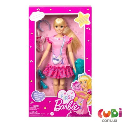 Лялечка Моя перша Barbie білявка з кошеням, HLL19