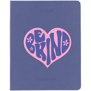 Дневник школьный Kite Be Kind K25-264-2, твердый переплет, искусственная кожа