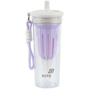 Стакан для воды Kite, 650 мл, бело-лиловый (K25-1219-2)
