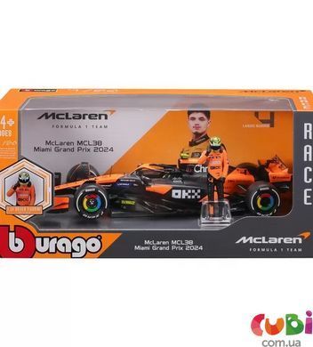Автомодель з фігуркою - MCLAREN MCL38 (1:24)