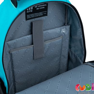 Рюкзак для подростка Kite Education K22-2576L-2, чорний, рожевий, бірюзовий, зелений