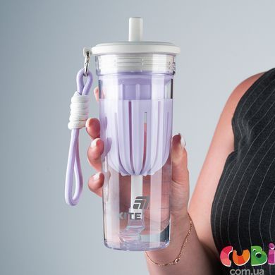 Стакан для води Kite, 650 мл, біло-ліловий (K25-1219-2)