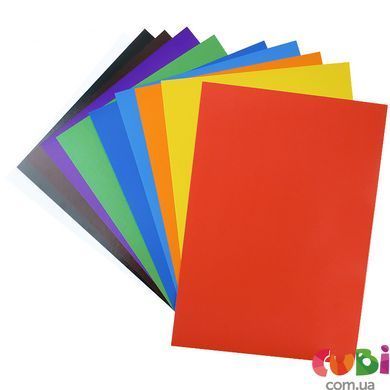 Картон кольоровий односторонній Kite А4 (10арк/ 10кол), папка, Kite (K23-1255)