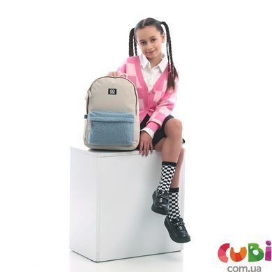 Рюкзак GoPack Education Teens 147 бежевый, комбинированый