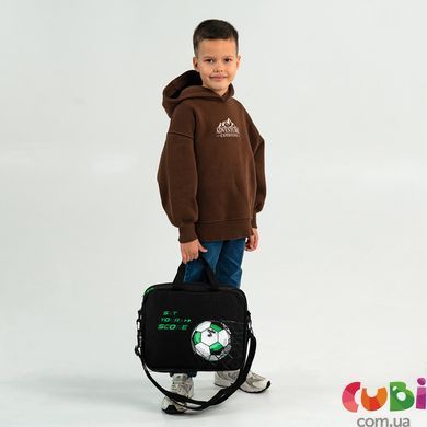 Шкільна текстильна сумка Kite A4, 1 від., 589 Football (K26-589-2), Чорний