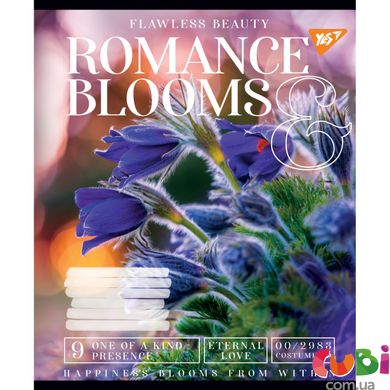 Тетрадь ученическая А5 18 линия, YES Romance blooms, 766354
